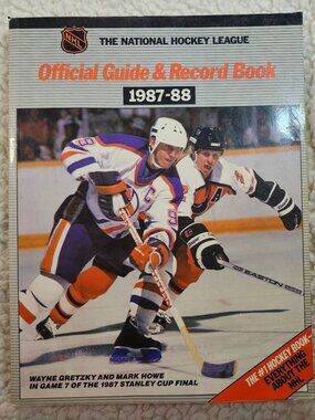 NHL Official Guide & Record Book 1987-88 Paperback Hockey Reference Stats Guide